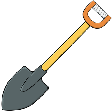 shovel tool for removing plants