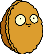 brown defensive nut with worried expression